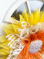 Candy Corn Flower Petal Wreath