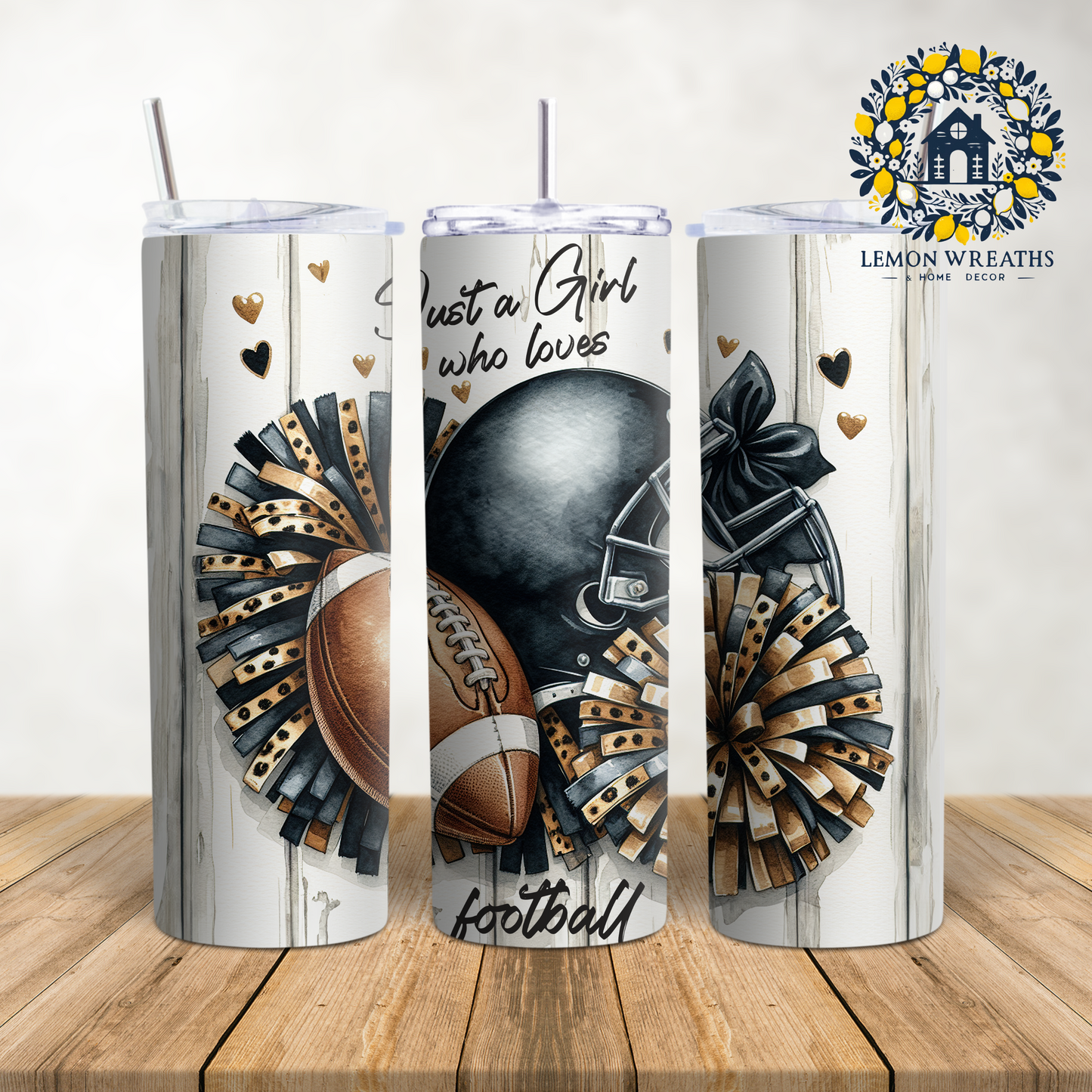 Just A Girl Who Loves Football 20oz Tumbler