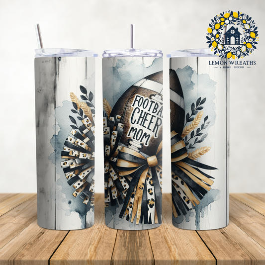 Football Cheer Mom 20oz Tumbler