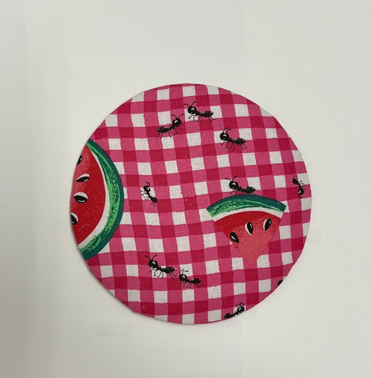 Picnic Ants and Watermelon Fabric Center