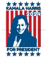 Kamala Harris 2024 For President Metal Sign