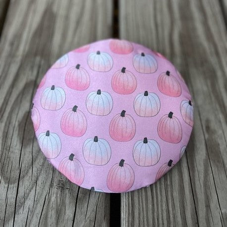 Breast Cancer Awareness Pink Pumpkins Sublimated Fabric Center