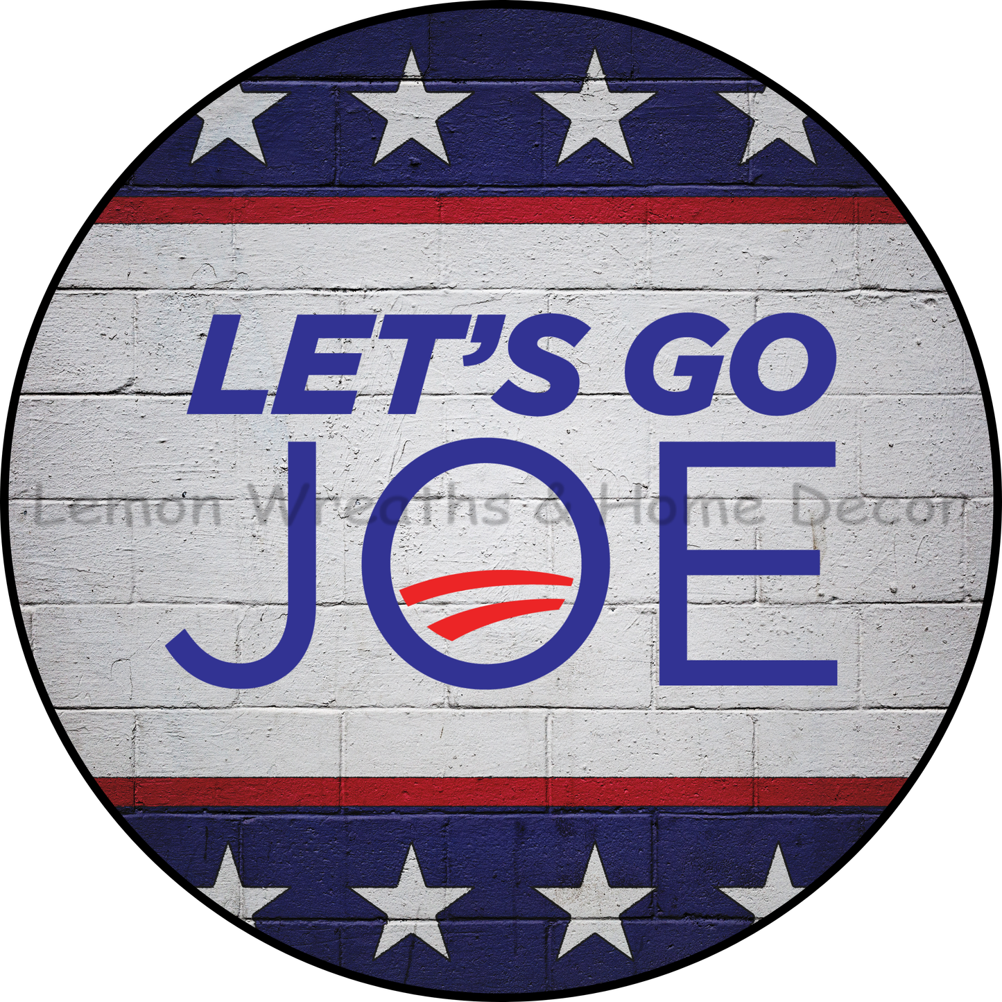 Let's Go Joe Metal Sign