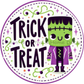 Li'l Frankie's Trick or Treat Metal Sign