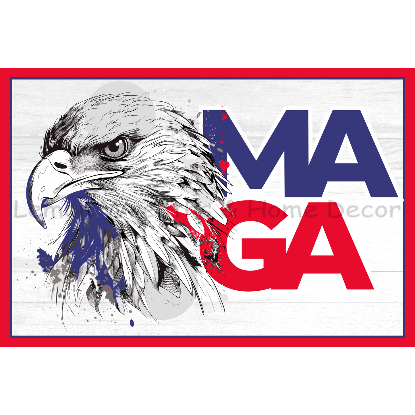 Trump MAGA Eagle Metal Sign