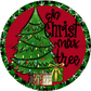 Whimsical Oh Christmas Tree Metal Sign