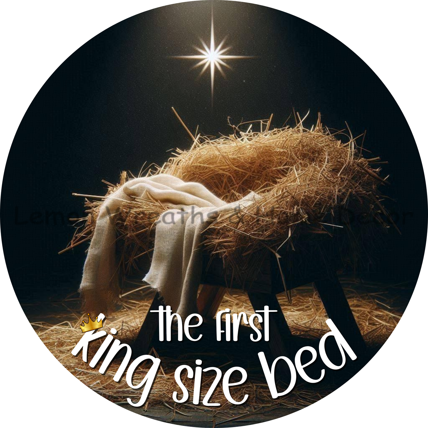 The First King Size Bed Metal Sign