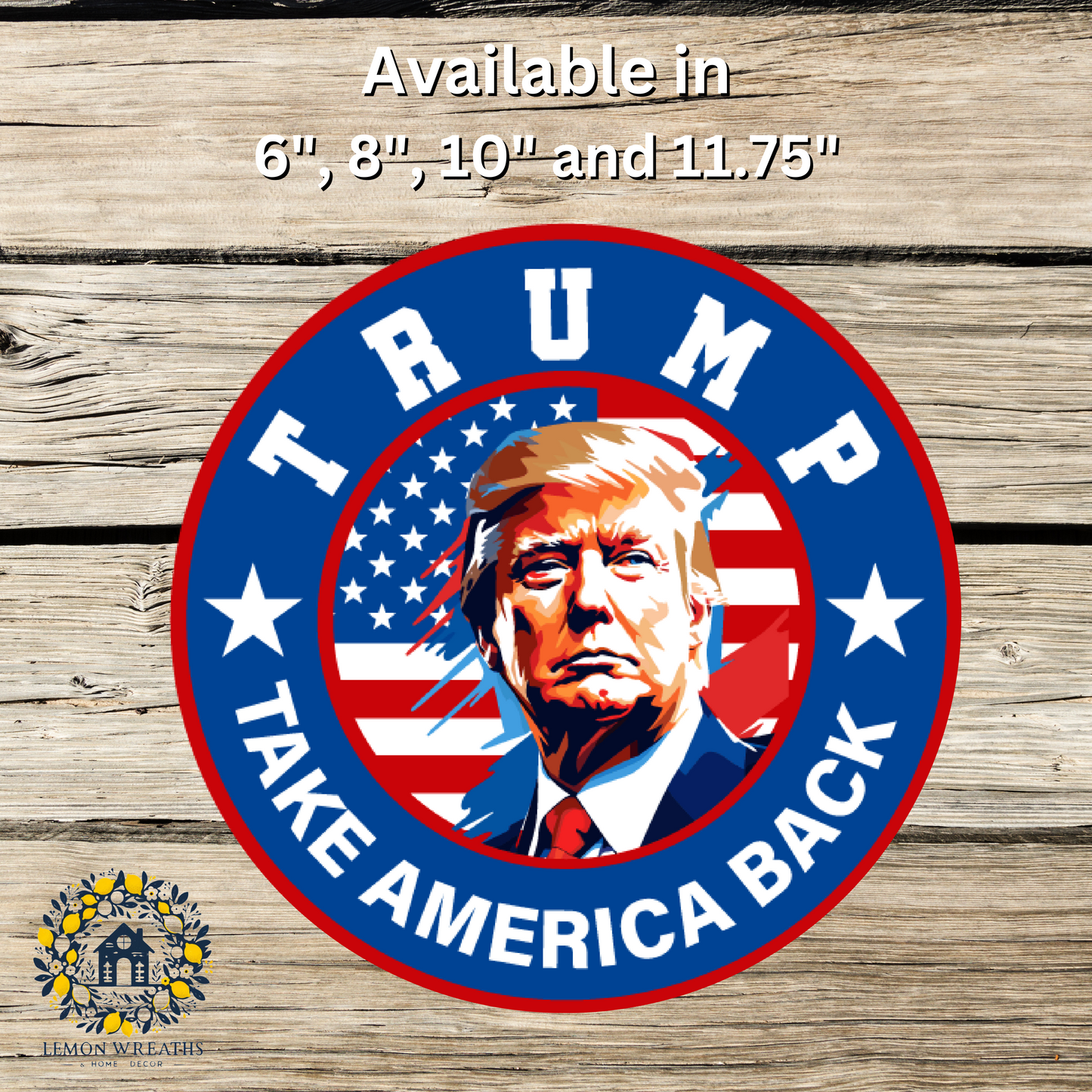 Trump Take America Back Metal Sign