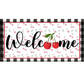 Welcome Cherries Sign/Ribbon Wreath KIT