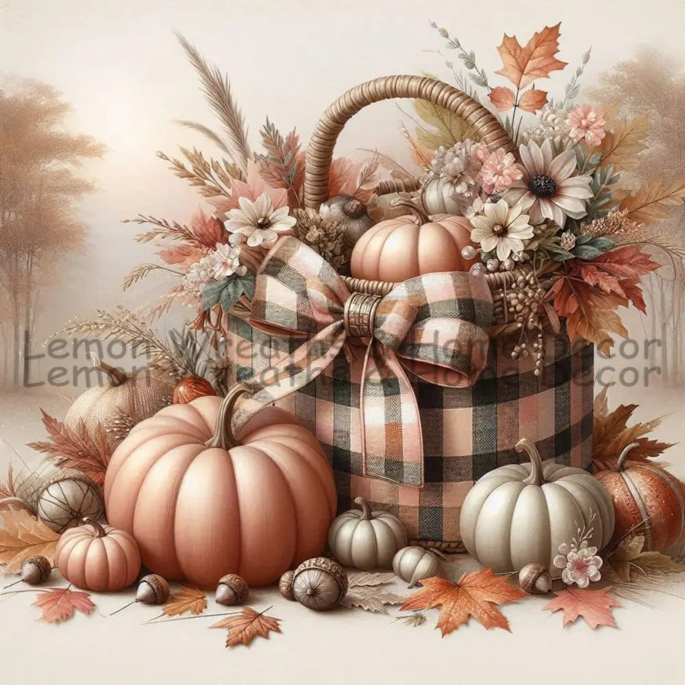 Autumn Harvest Charm Metal Sign