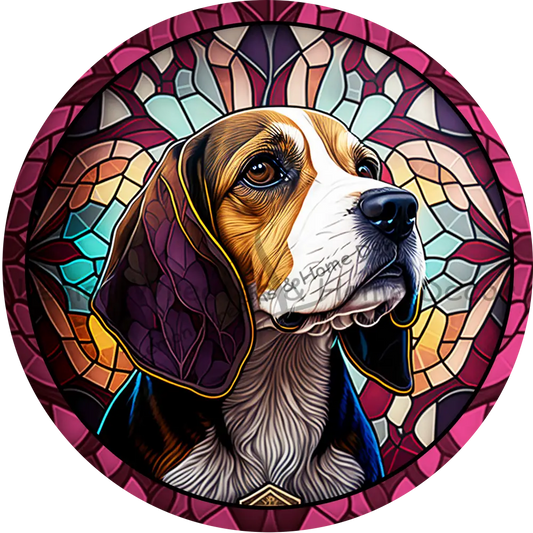 Beagle Dog Breed Metal Sign 8