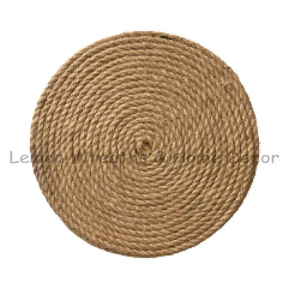 Braided Jute Flower Center Natural