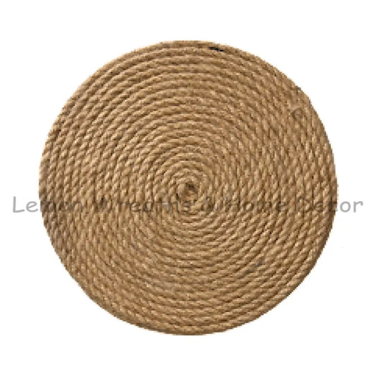 Braided Jute Flower Center Natural
