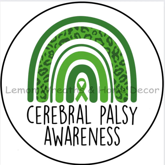 Cerebral Palsy Awareness Rainbow Metal Sign 8