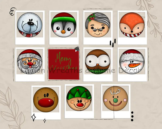 Christmas Character Ornament Set (10Pcs)