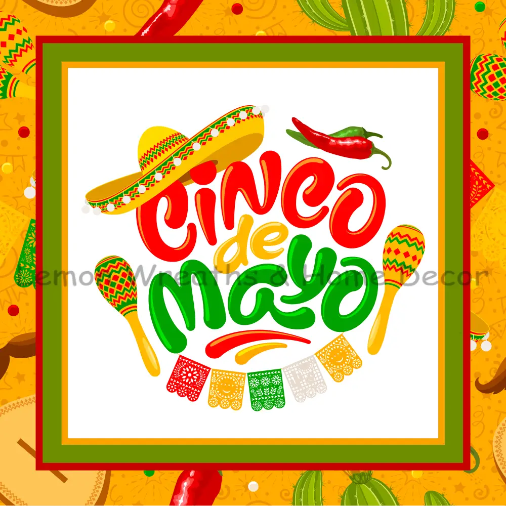 Cinco De Mayo Sombrero Metal Sign 8