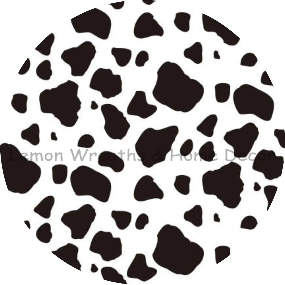 Cow Print Sublimated Fabric Center