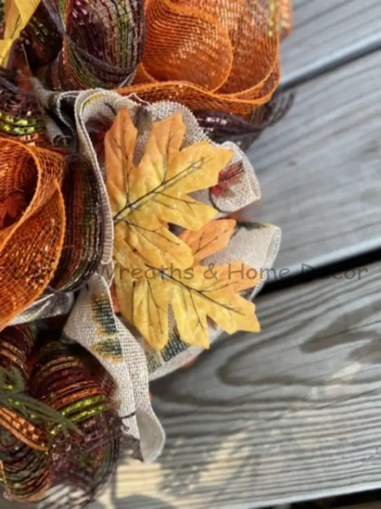 Fall Welcome Scarecrow Boy Wreath