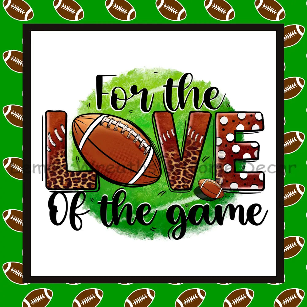 For The Love Of Game Metal Sign 8