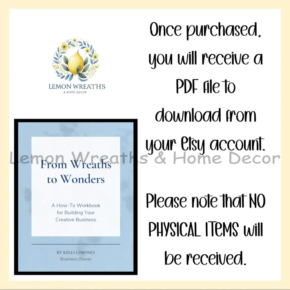 From Wreaths to Wonders E-Book | Digital Download