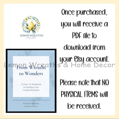 From Wreaths to Wonders E-Book | Digital Download