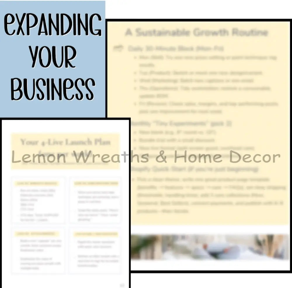 From Wreaths to Wonders E-Book | Digital Download