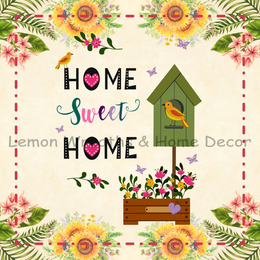 Home Sweet Birdhouse Metal Sign 8