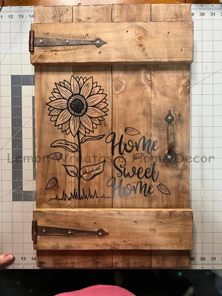 Home Sweet Weathered Barn Door 24X 14X 1