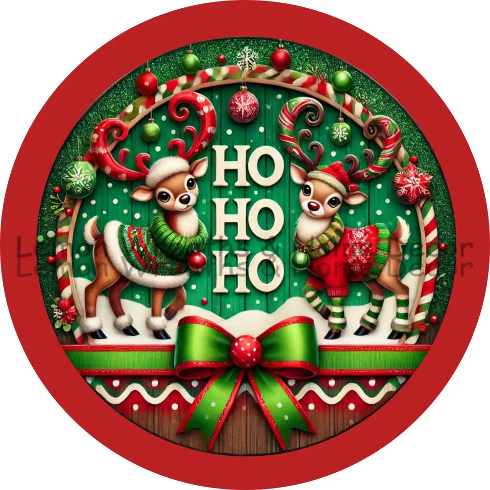 Jolly Holiday Cheer Sam’s Ribbon Match Metal Sign