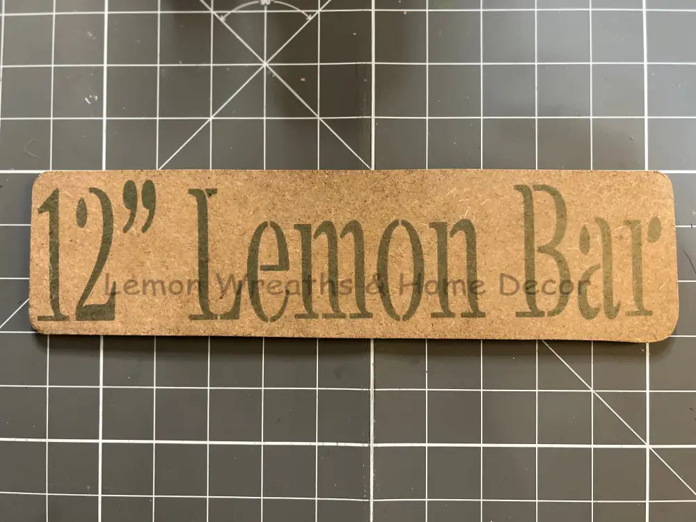 Lemon Bars Ribbon Cutting Boards 12 Bar