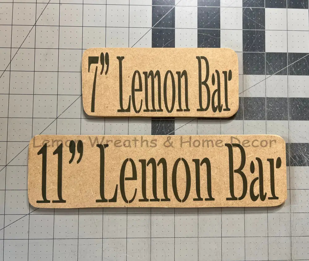 Lemon Bars Ribbon Cutting Boards