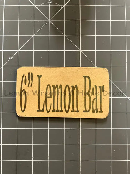 Lemon Bars Ribbon Cutting Boards 6 Bar