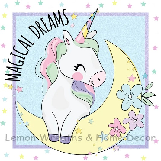 Magical Dreams Unicorn Metal Sign 8