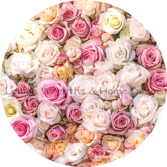 Mini Roses Sublimated Fabric Center