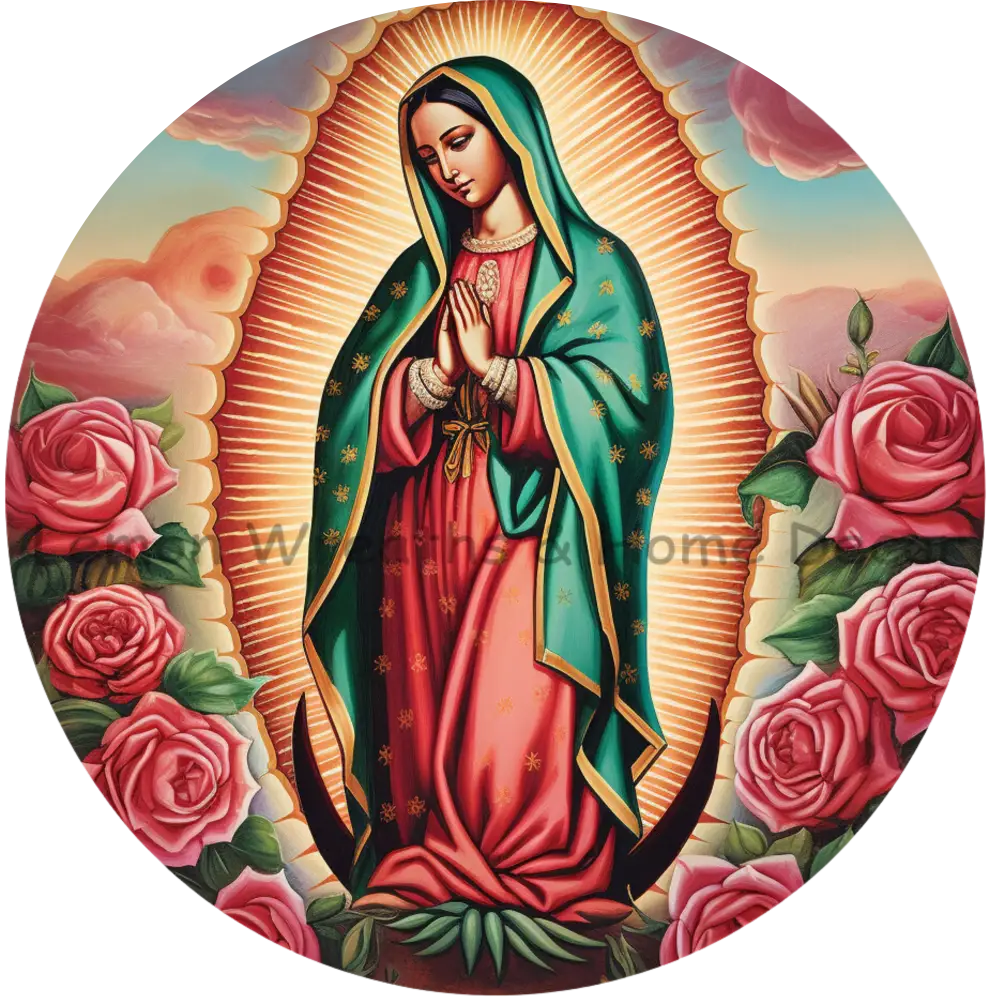 Our Lady Of Guadalupe Traditional Metal Sign