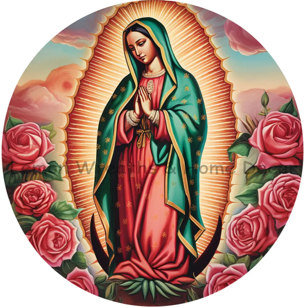 Our Lady Of Guadalupe Traditional Metal Sign