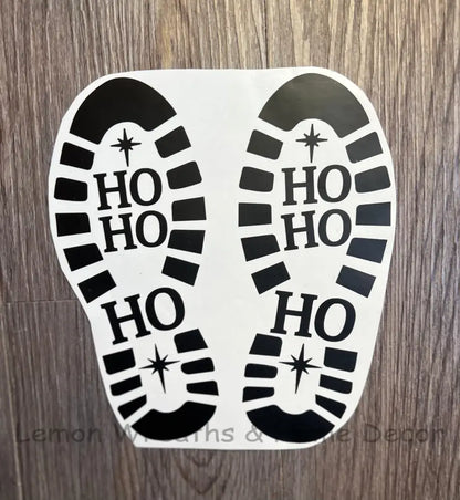 Santa Boot Prints Removable Vinyl Ho