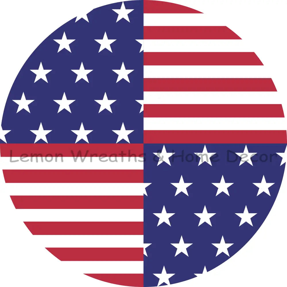 Sectioned Stars And Stripes Sublimated Fabric Center