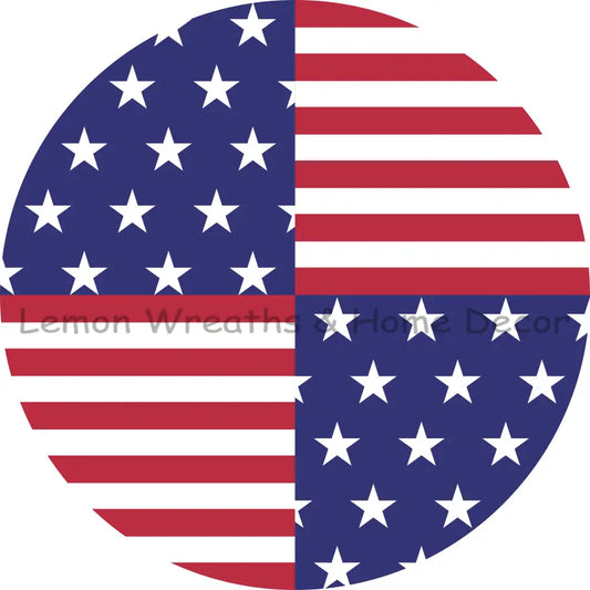 Sectioned Stars And Stripes Sublimated Fabric Center