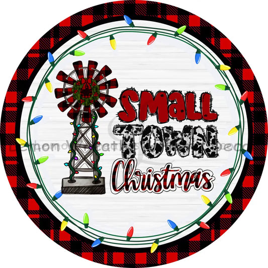 Small Town Christmas Metal Sign 8
