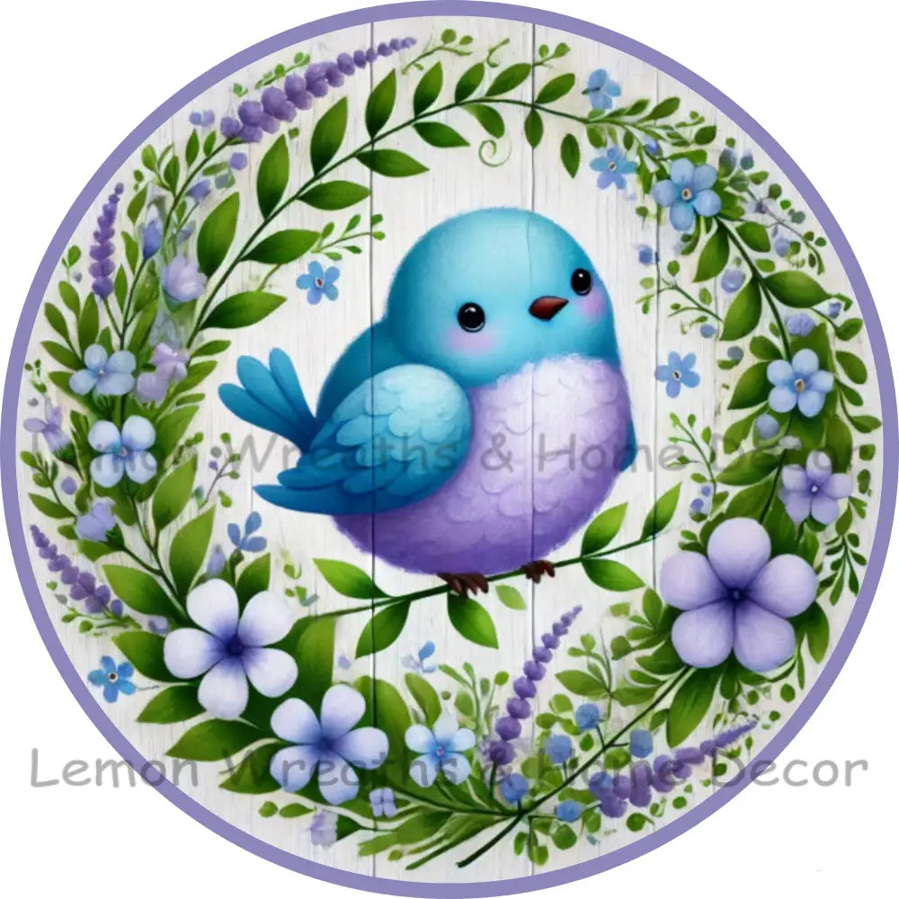 Spring Melody Birds & Blooms Metal Sign