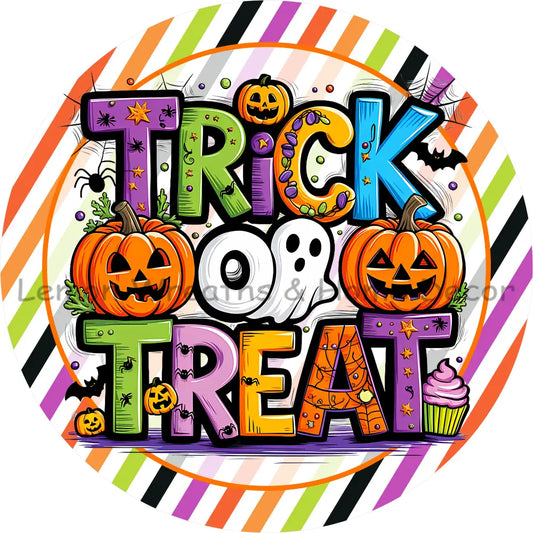 Trick or Treat Festive Metal Sign