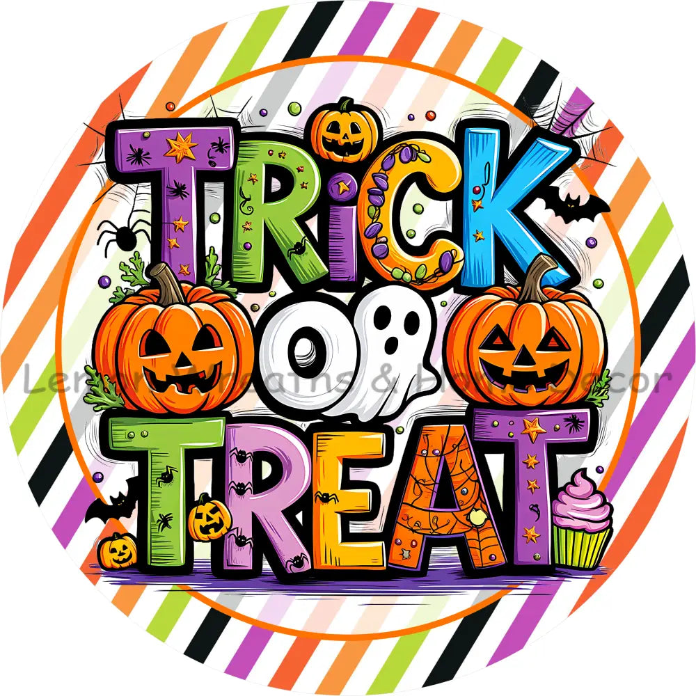 Trick or Treat Festive Metal Sign