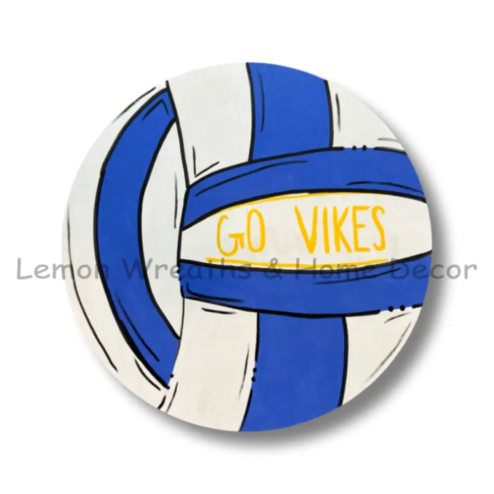 Volleyball W/Personalization Handpainted Wood Sign 12