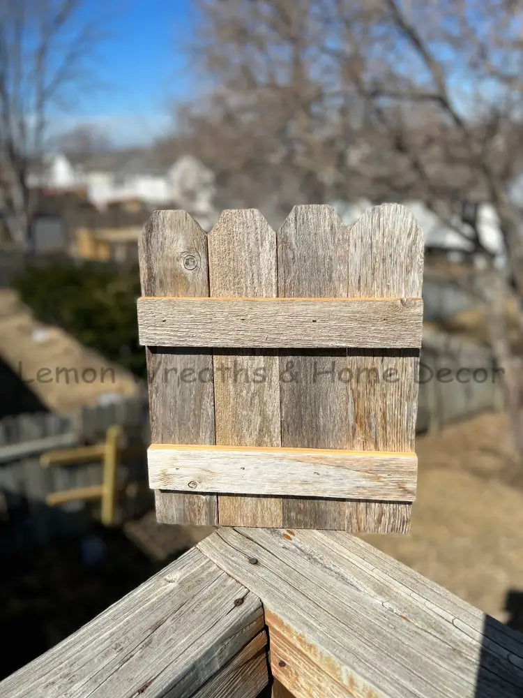 Weathered Wood Decorative Fence 15X 12