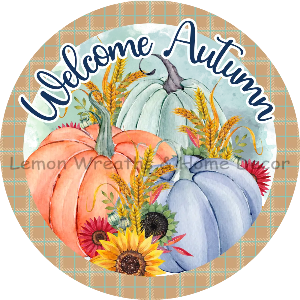Welcome Autumn Metal Sign 8