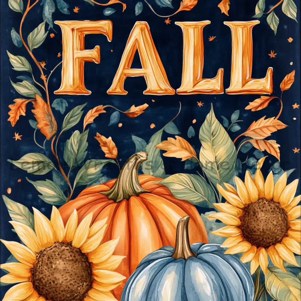 Whimsical Fall Garden Metal Sign