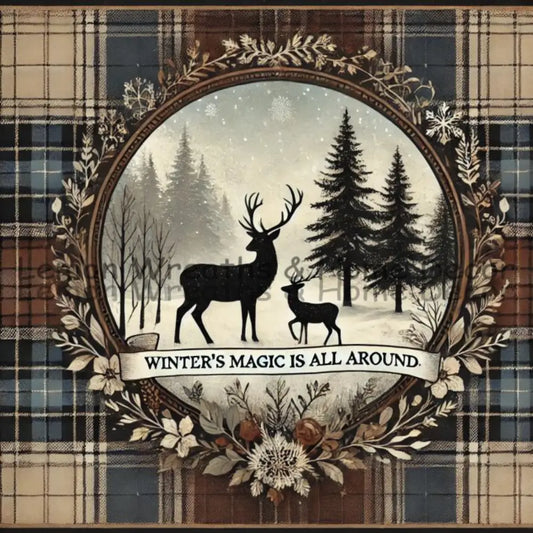 Winter’s Magic Is All Around Metal Sign