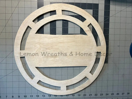 Wood 15 Rectangle Center Circle Rail